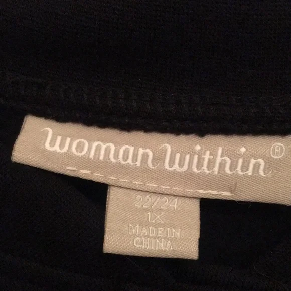 NWOT Woman Within Boho Bohemian Lagan Look Minimalist Snap Up Long Sleeve Jacket - Picture 10 of 12